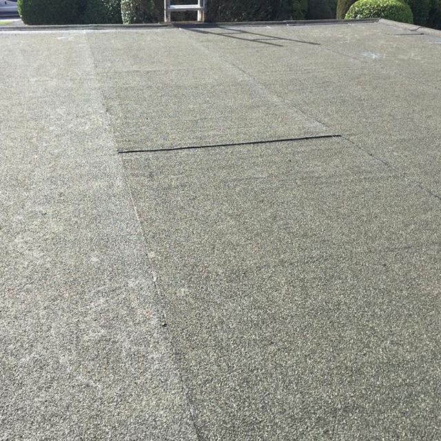 finished flat roof installation by d richards roofing