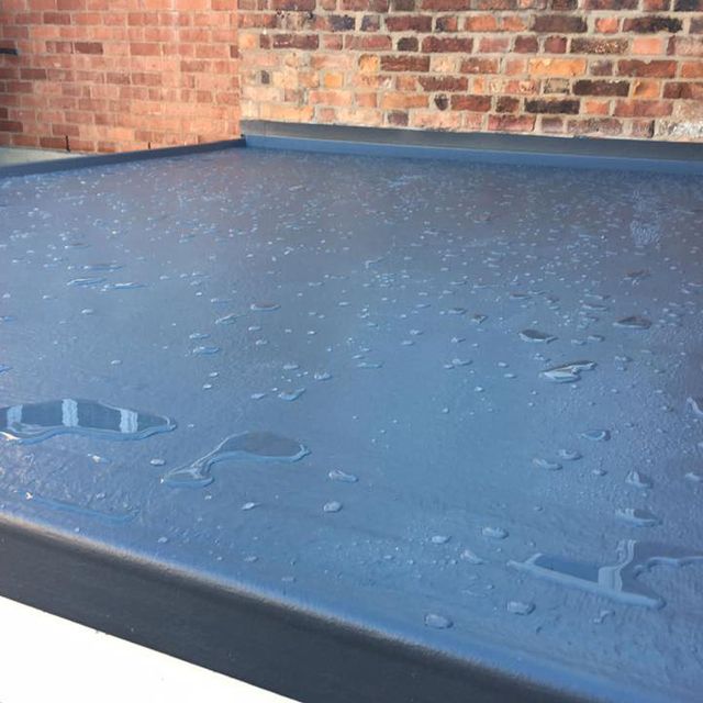 finished flat roof installation by d richards roofing